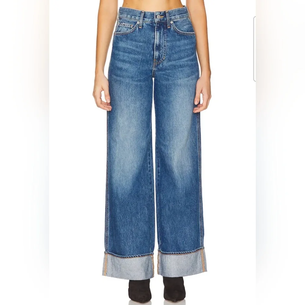 VERONICA BEARD New TAYLOR High Rise Wide Legs Blue Jeans In Rebel Stone Size 29 - Picture 1 of 15